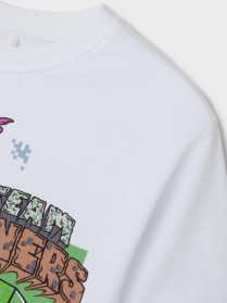 NAME IT Minecraft T-shirt Jahi Bright White